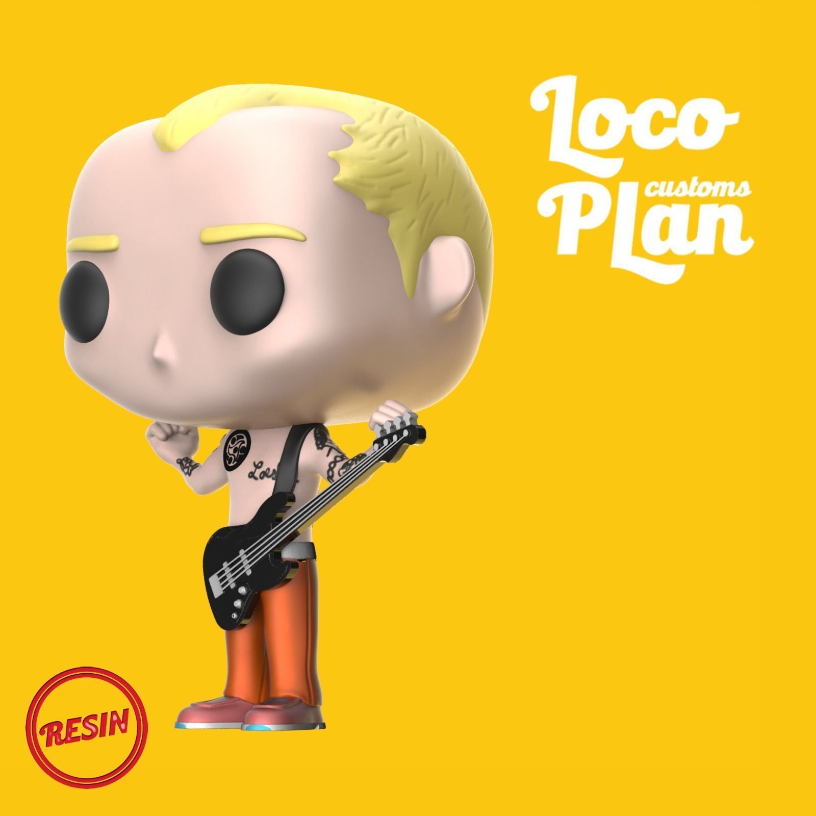 Flea V2 RHCP Custom 3D print model_1