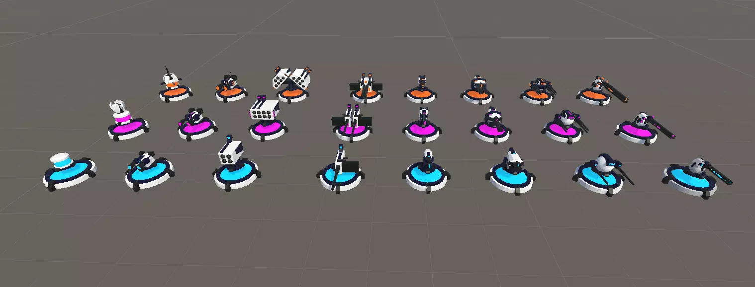 Tower defense pack 3D model