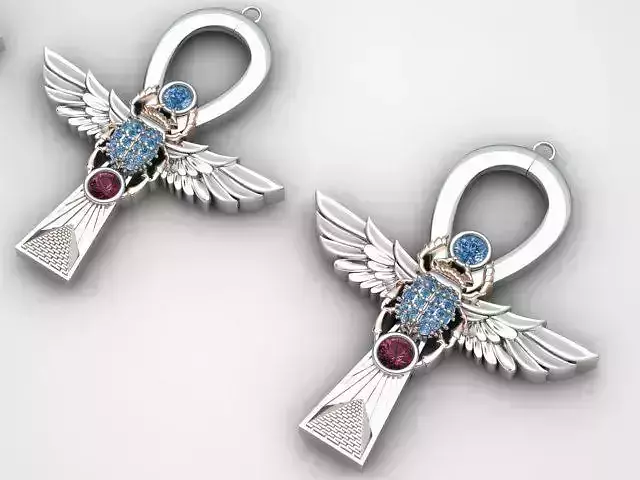 The winged pharaonic scarab