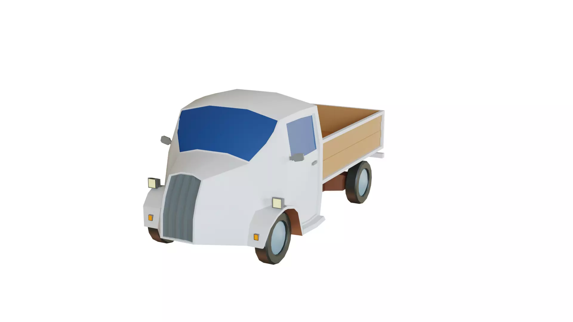Truck toy Free low-poly 3D model