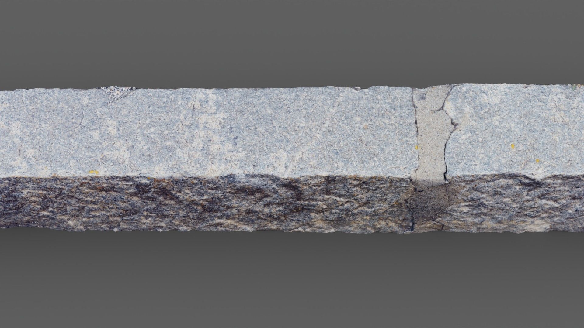 Street granite border raw scan 3D model_6