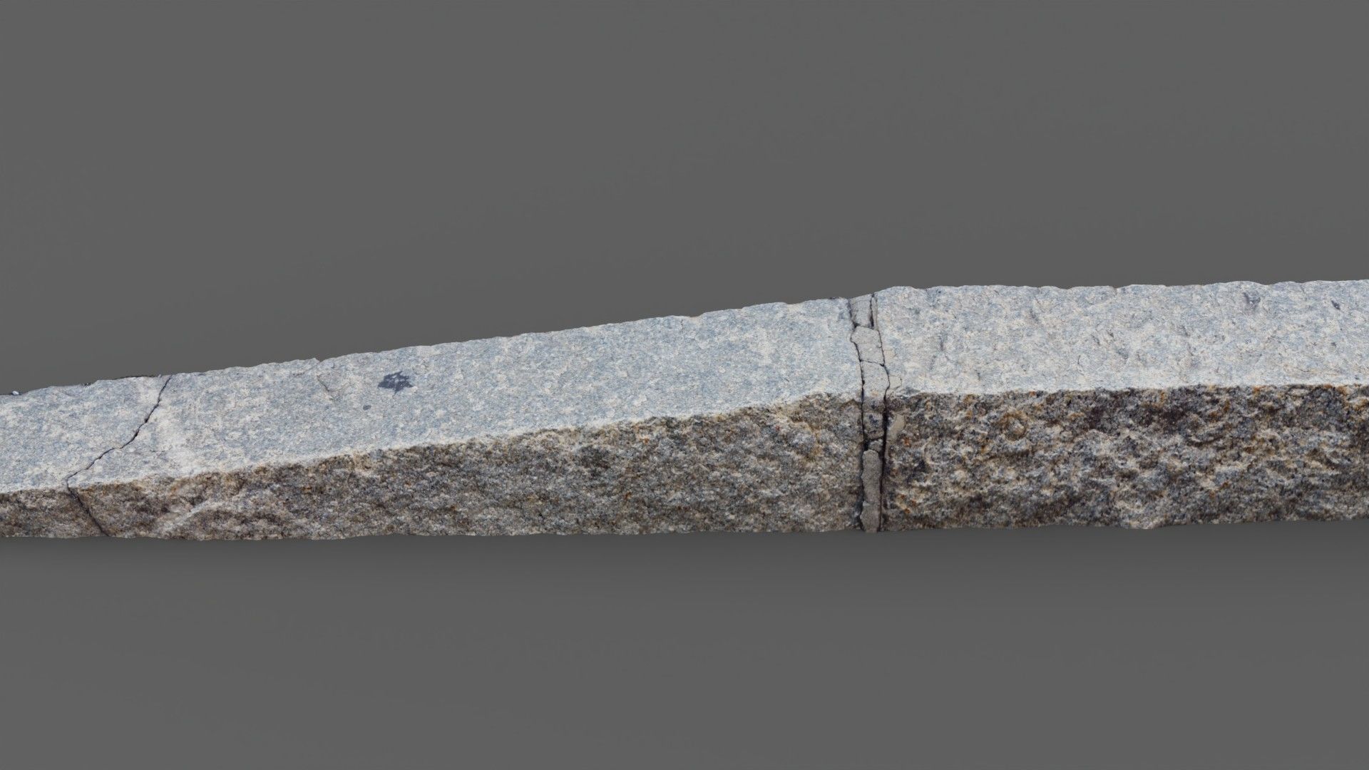 Street granite border raw scan 3D model_12