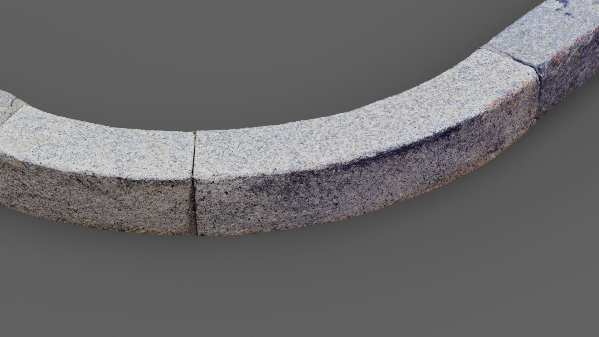 Street granite border raw scan 3D model_16