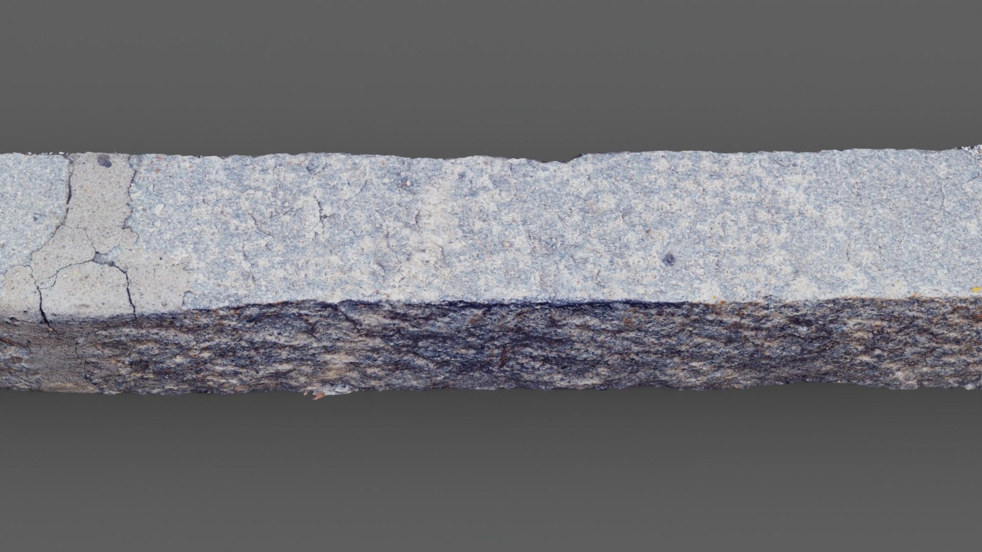 Street granite border raw scan 3D model_5