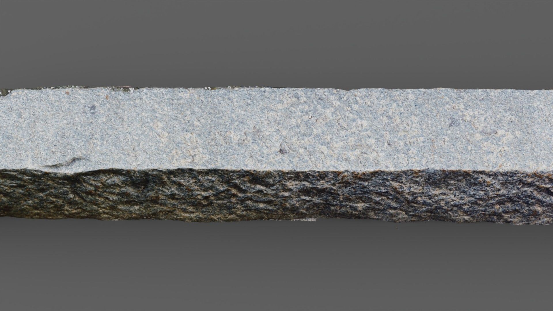 Street granite border raw scan 3D model_1