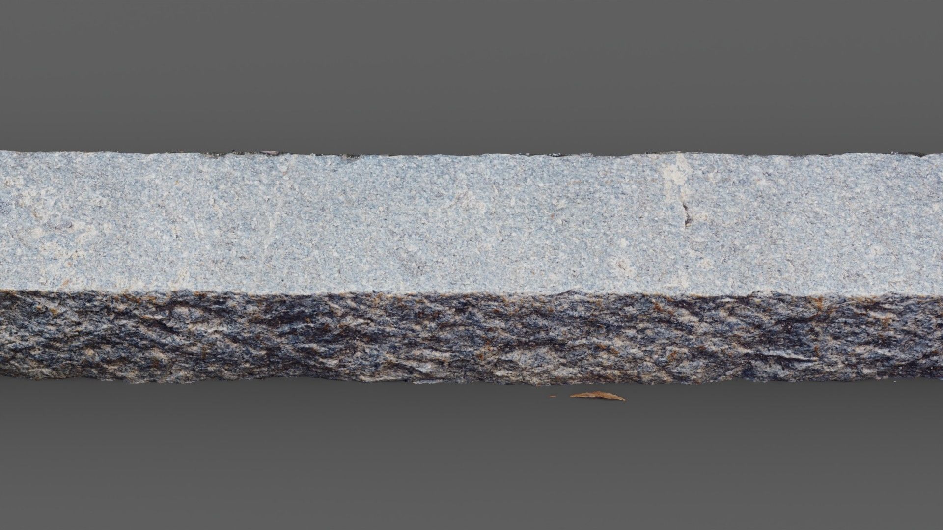 Street granite border raw scan 3D model_2