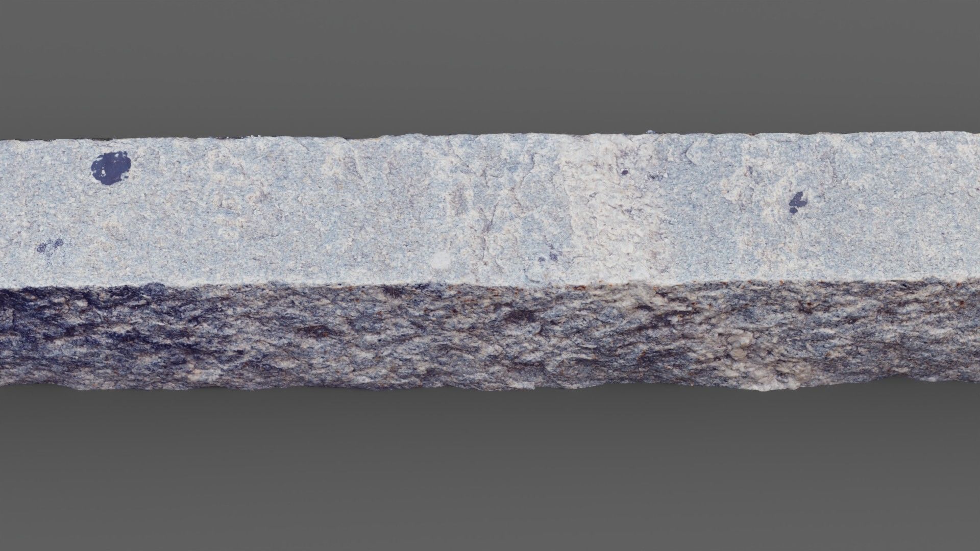 Street granite border raw scan 3D model_8