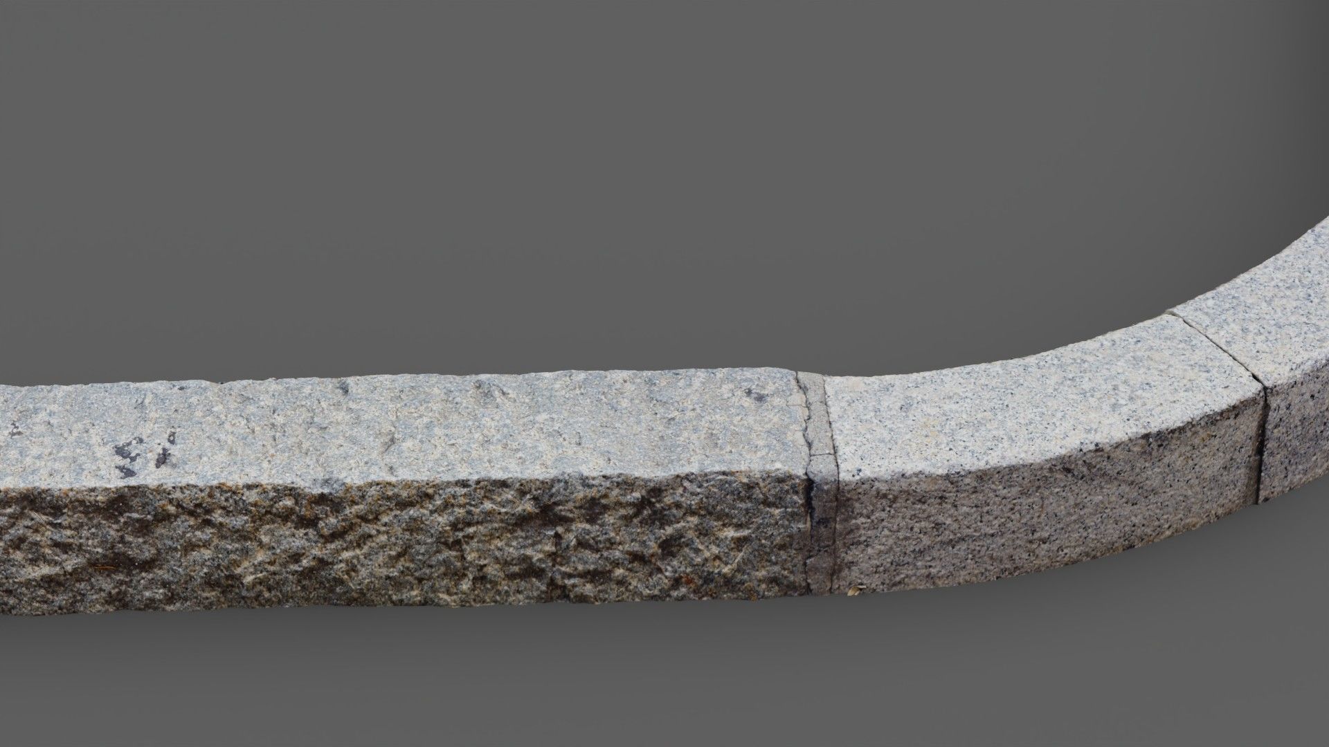 Street granite border raw scan 3D model_15