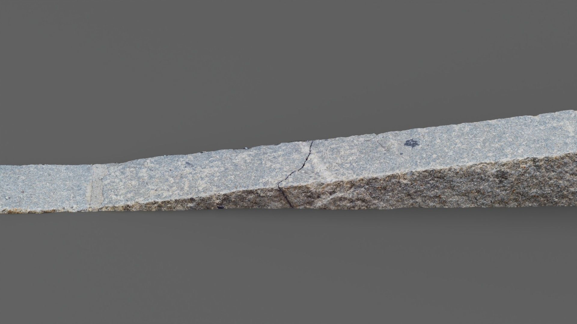 Street granite border raw scan 3D model_11
