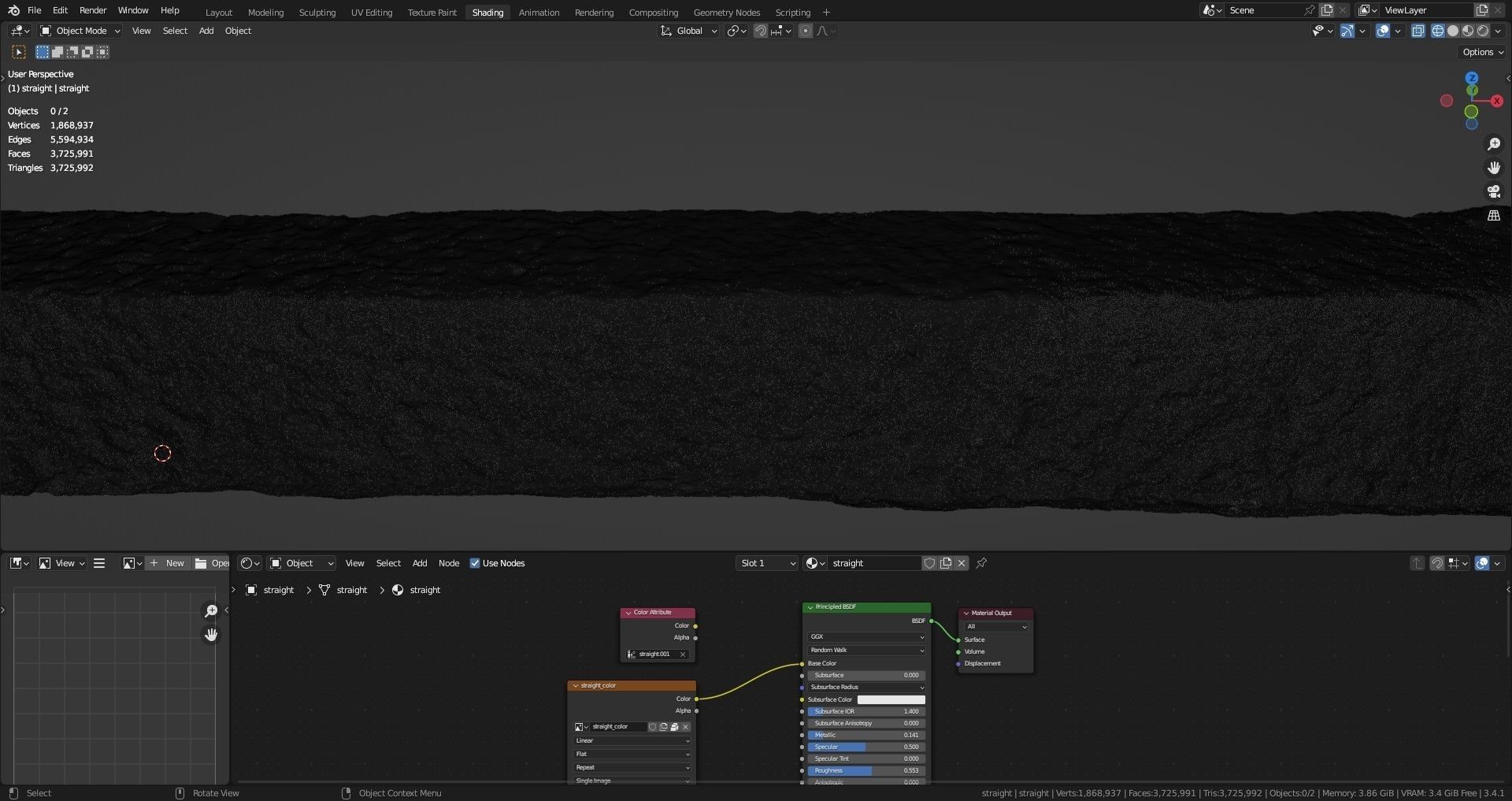 Street granite border raw scan 3D model_25