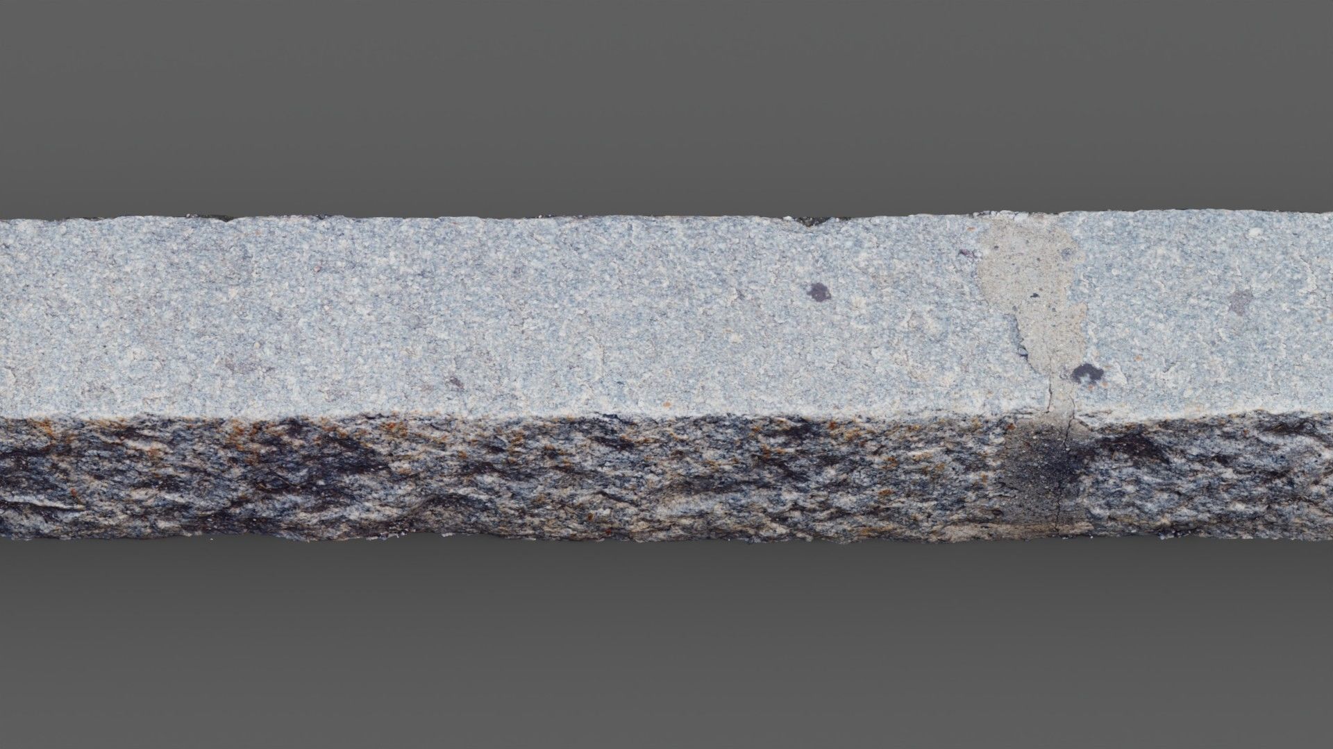 Street granite border raw scan 3D model_3