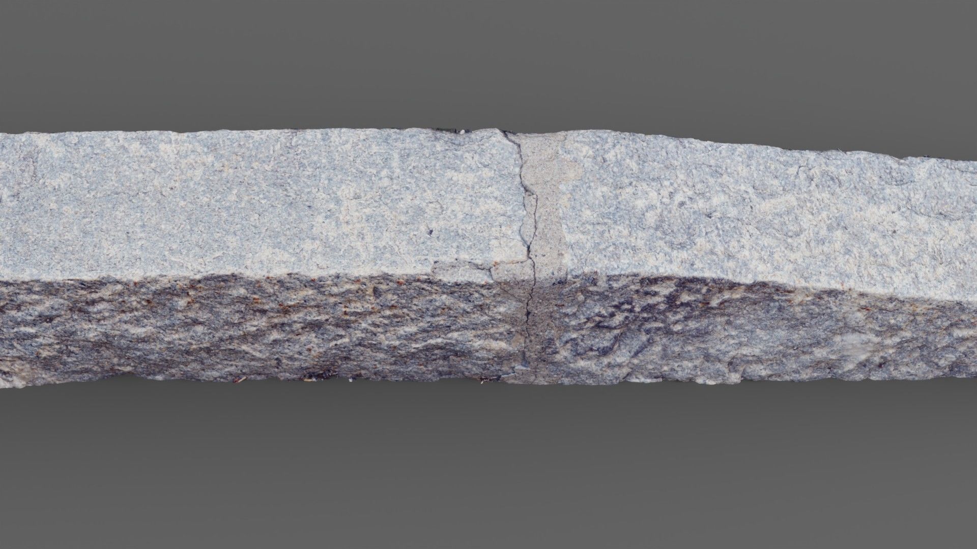 Street granite border raw scan 3D model_9