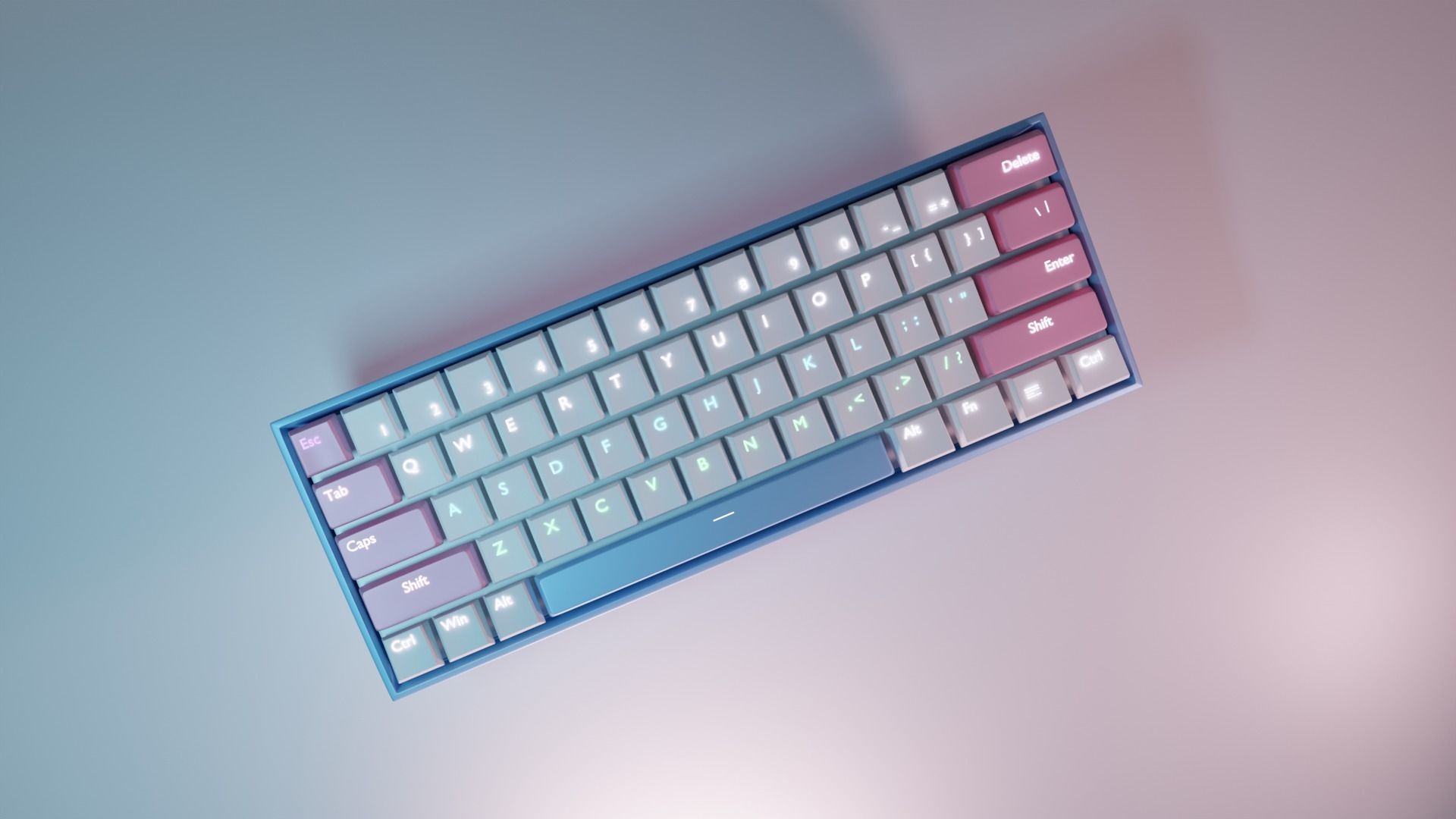 Anne Pro 2 Keyboard  3D model_1