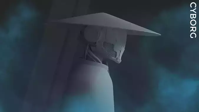Cyber Samurai Face model