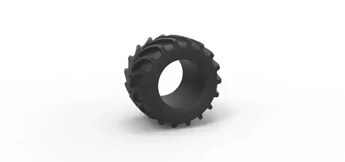 Tractor tire 14 Scale 1 to 25