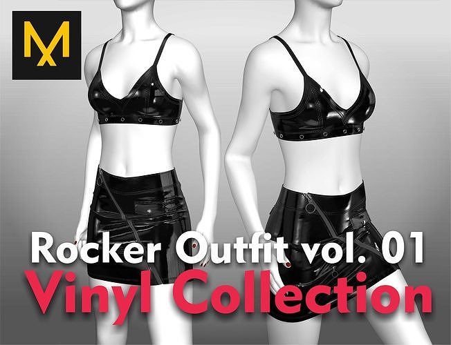 Rocker Outfit vol 01 Vinyl Collection 3D model