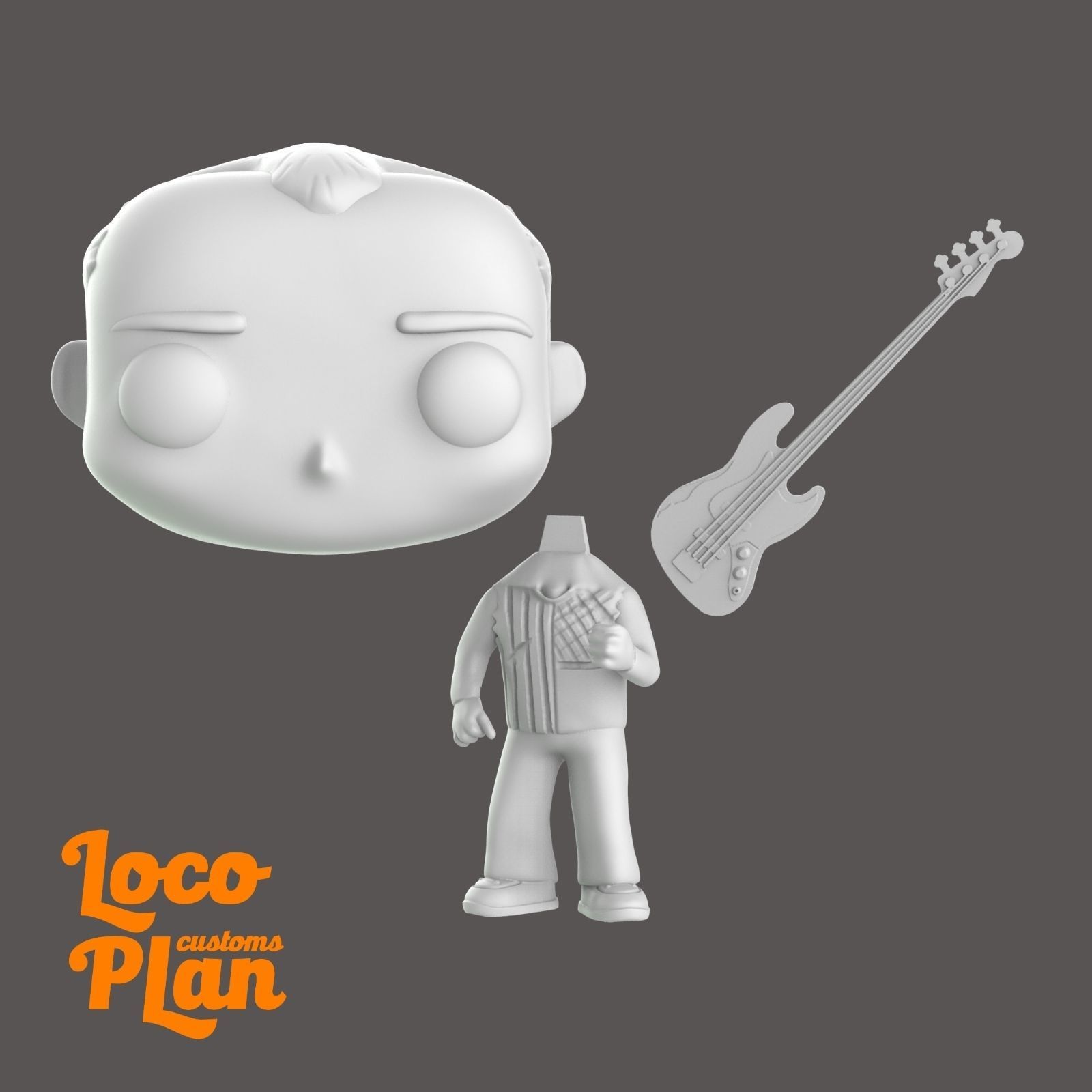 Flea V1 RHCP Custom 3D print model_3