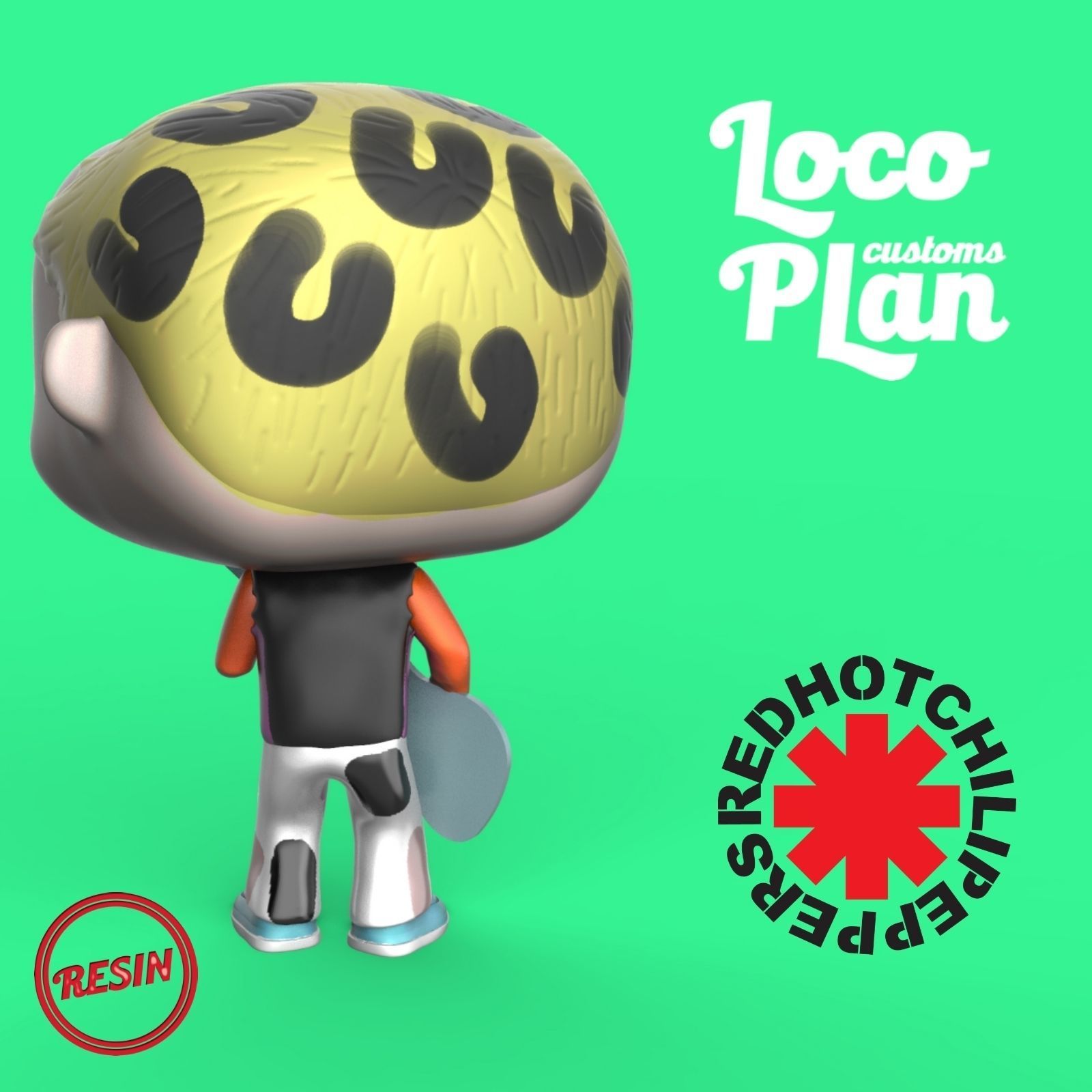 Flea V1 RHCP Custom 3D print model_2