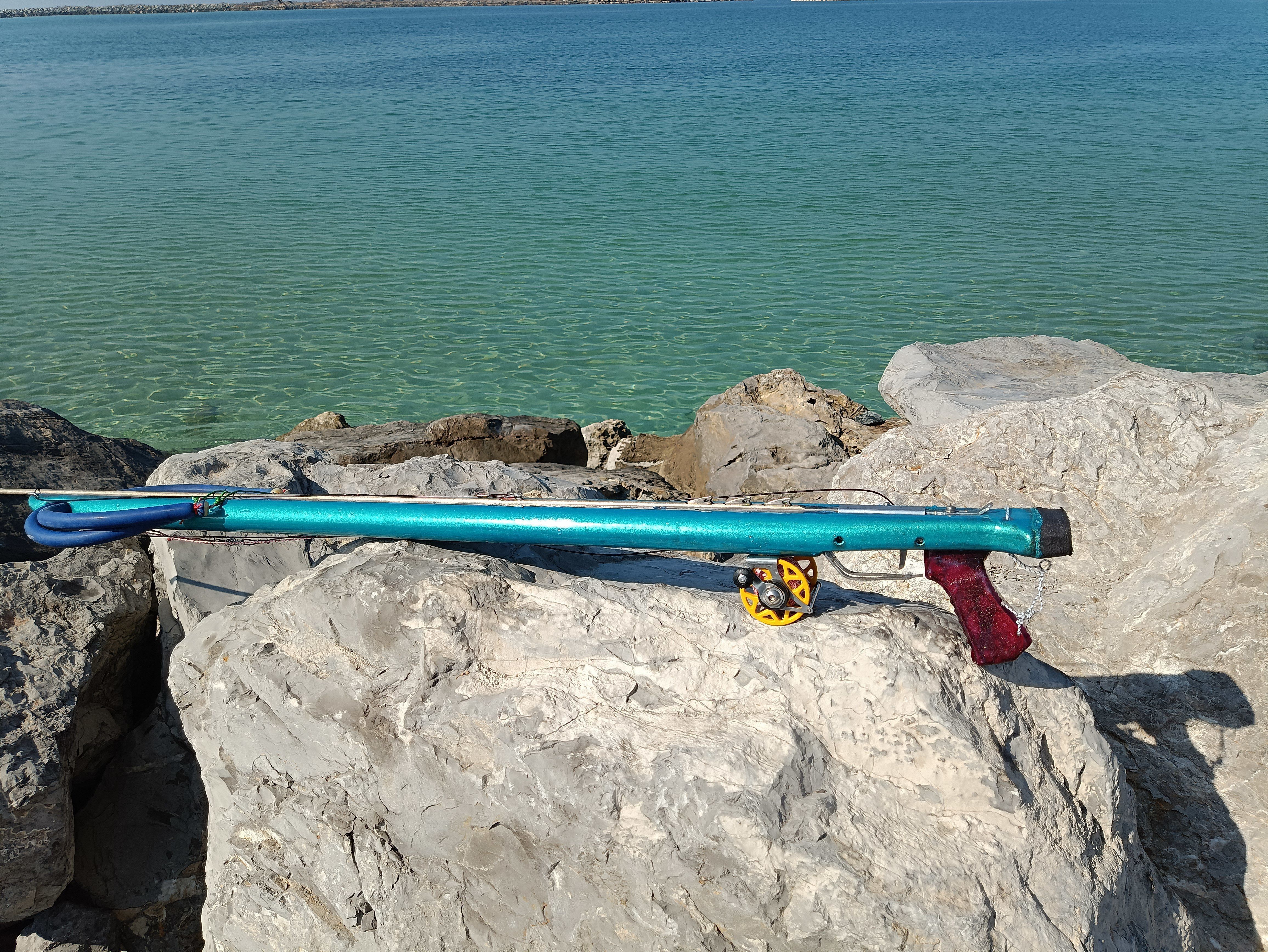 speargun with band elevated  140 Spear trigger ermesub back  3D print model_7