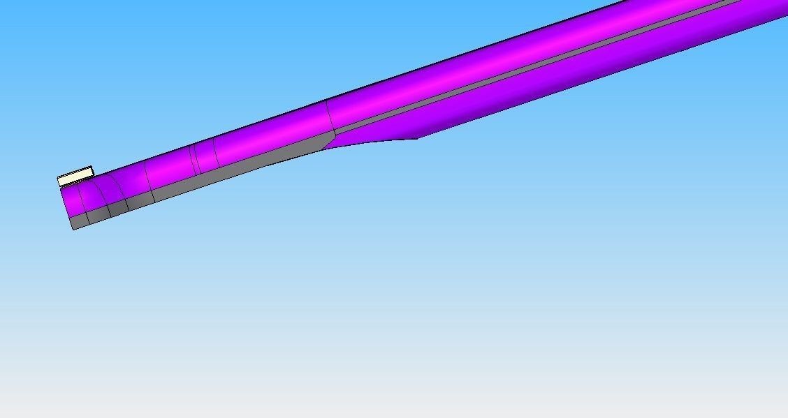 speargun with band elevated  140 Spear trigger ermesub back  3D print model_11