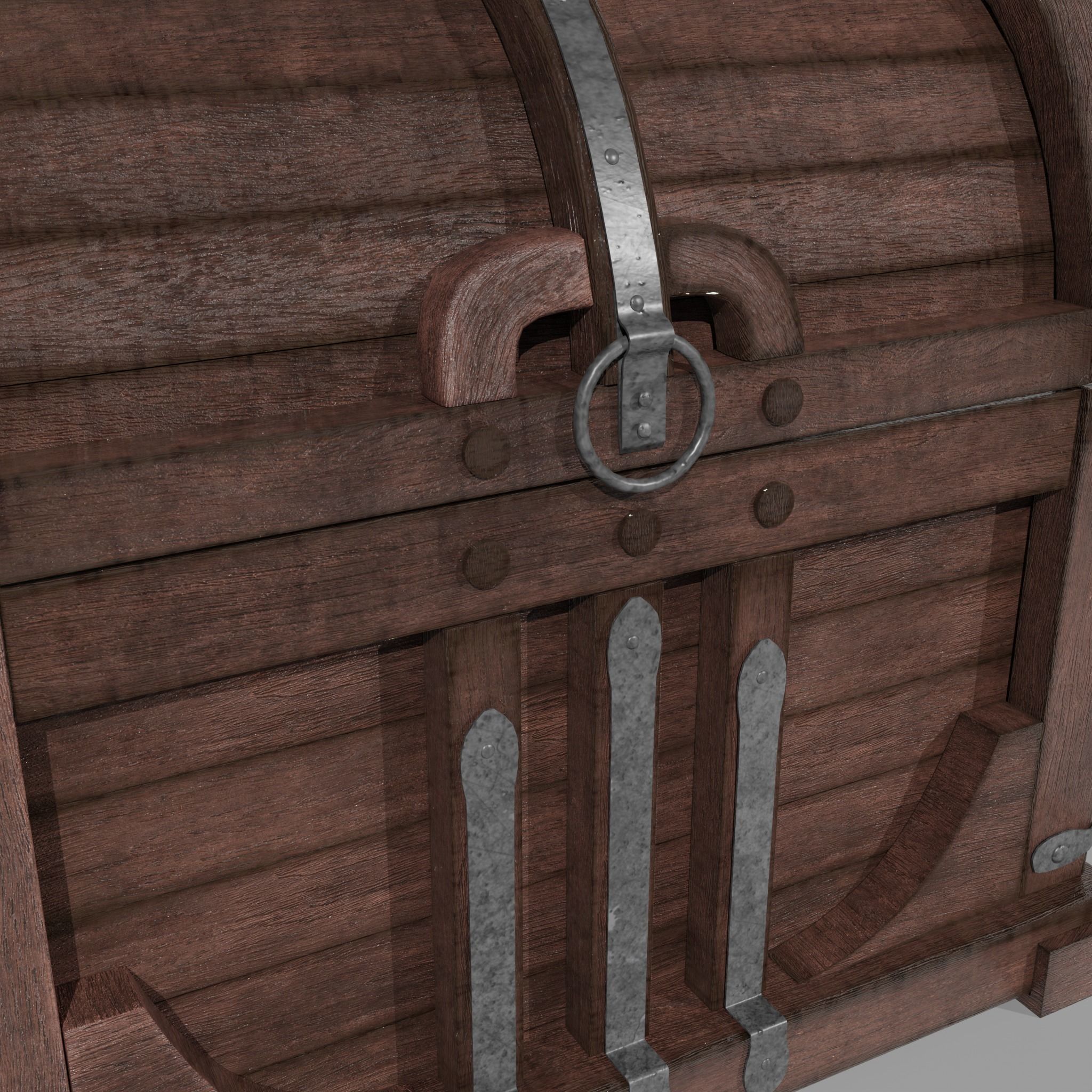 CHEST MODEL wooden Free 3D model_9