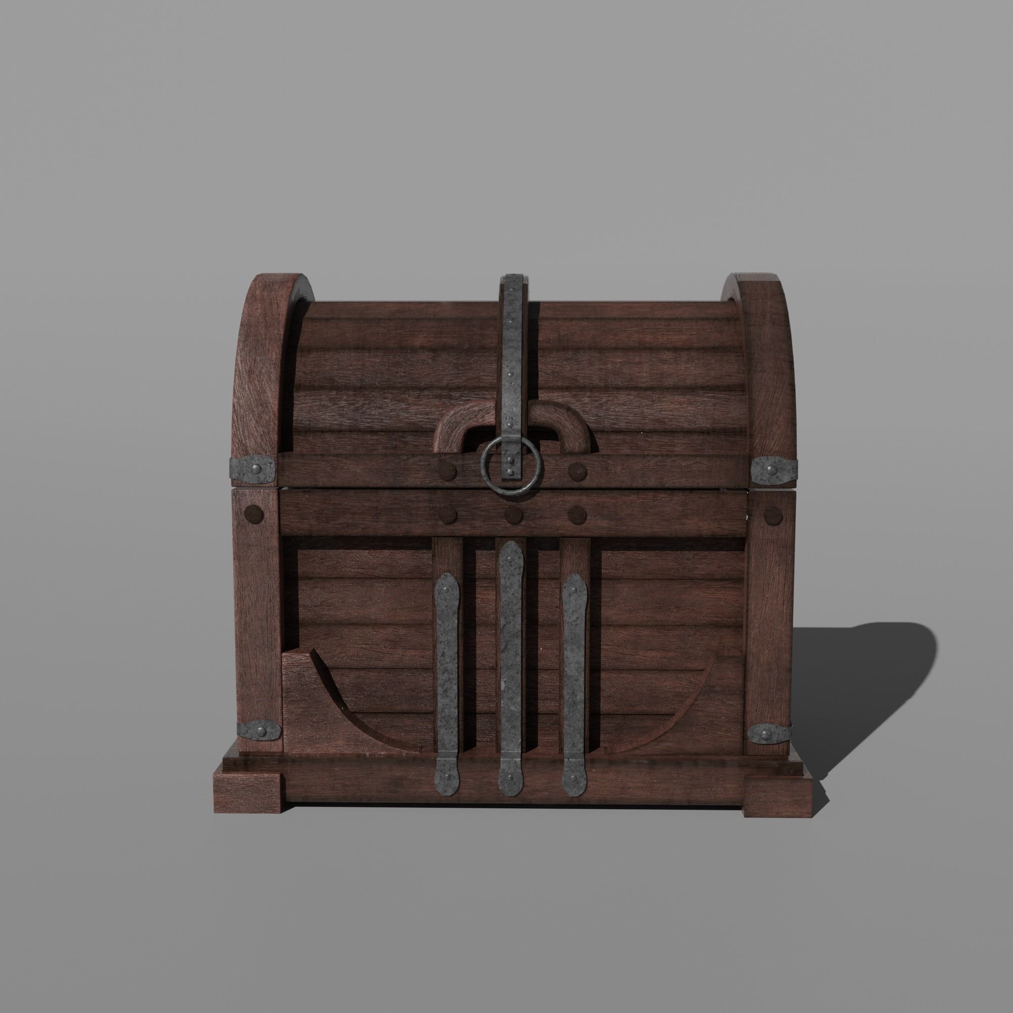 CHEST MODEL wooden Free 3D model_1
