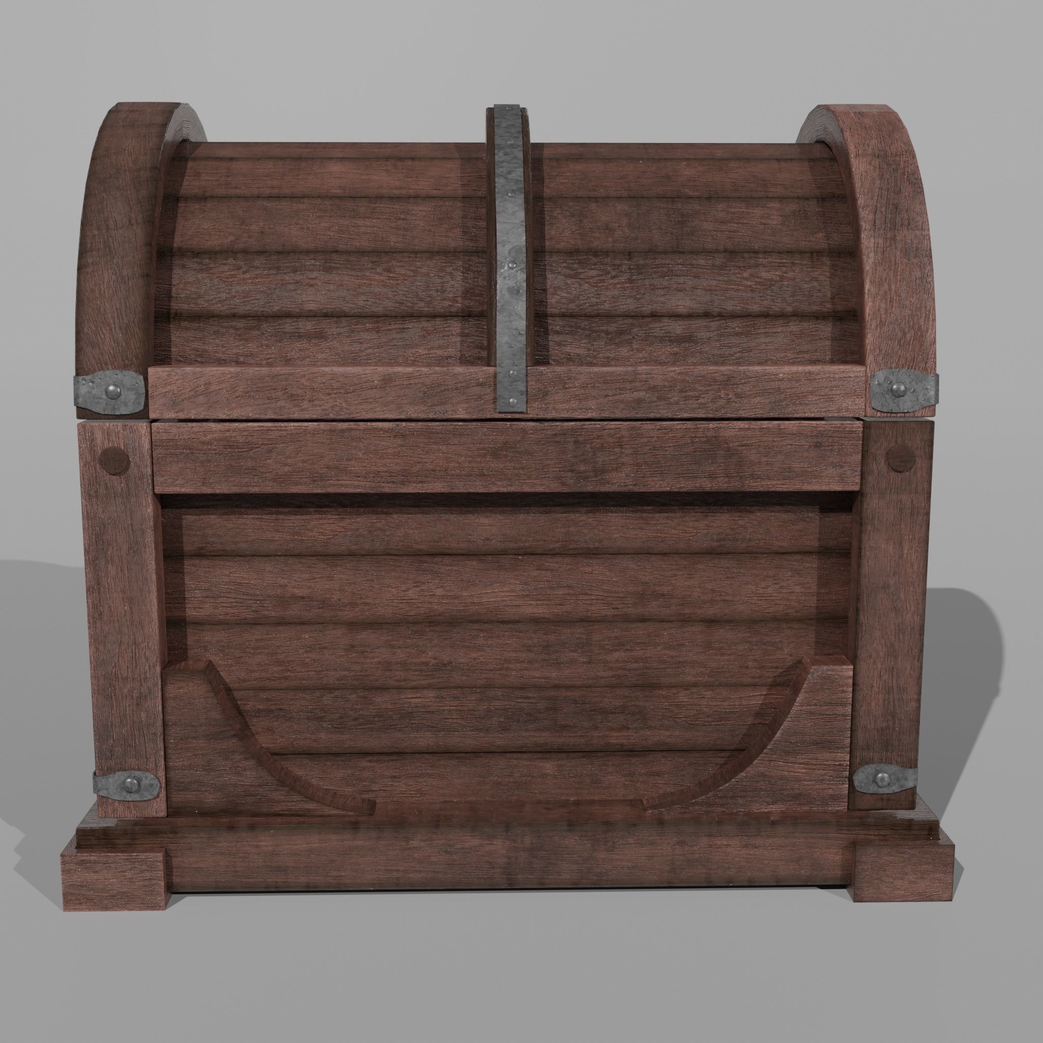 CHEST MODEL wooden Free 3D model_11