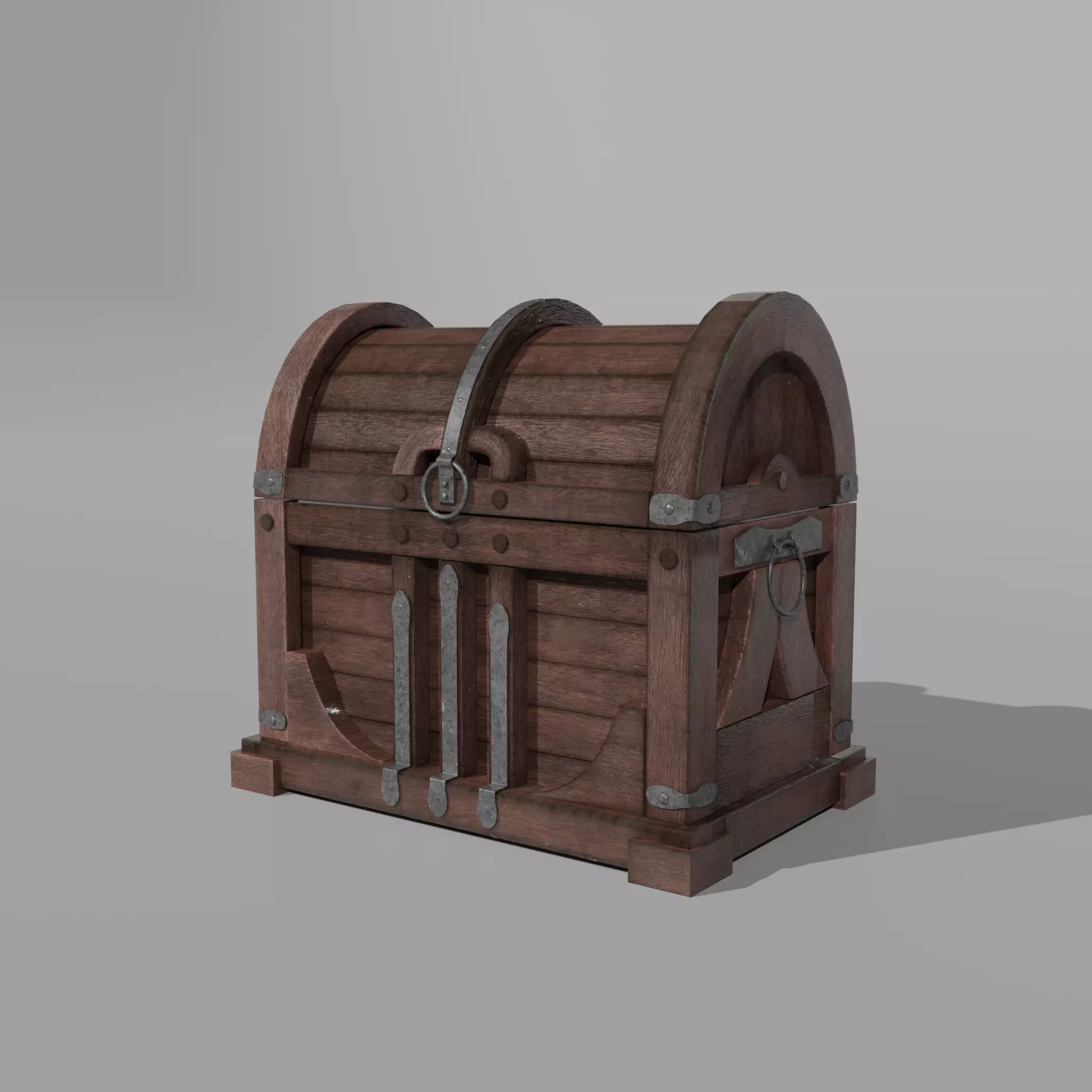 CHEST MODEL wooden Free 3D model_0
