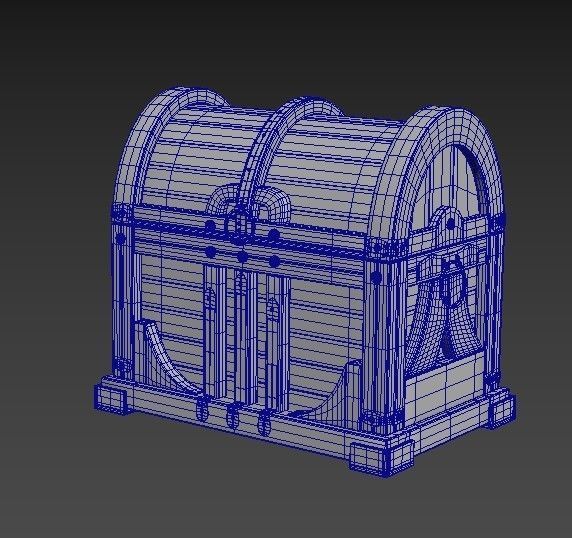 CHEST MODEL wooden Free 3D model_13
