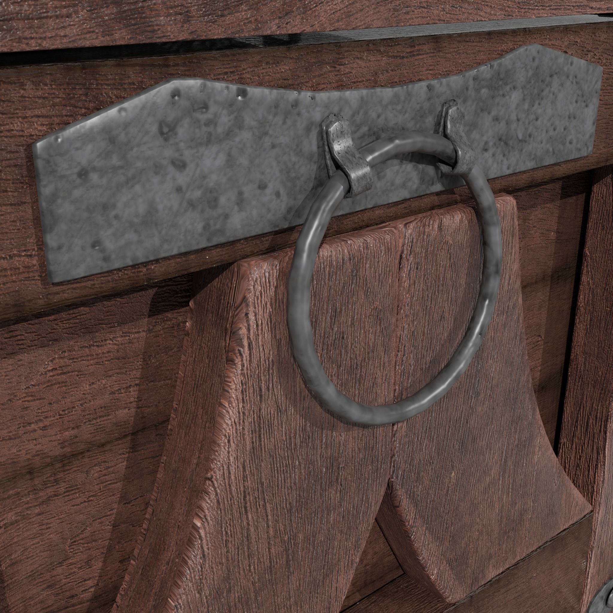 CHEST MODEL wooden Free 3D model_7