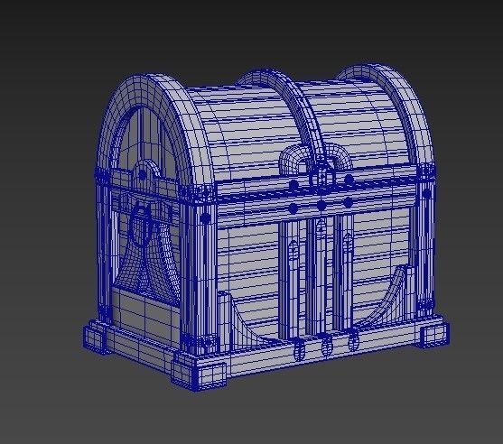 CHEST MODEL wooden Free 3D model_14