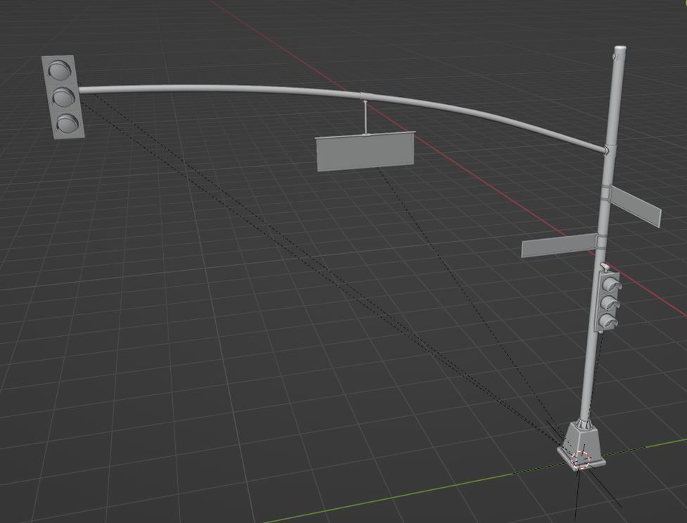 traffic light 3D model_10