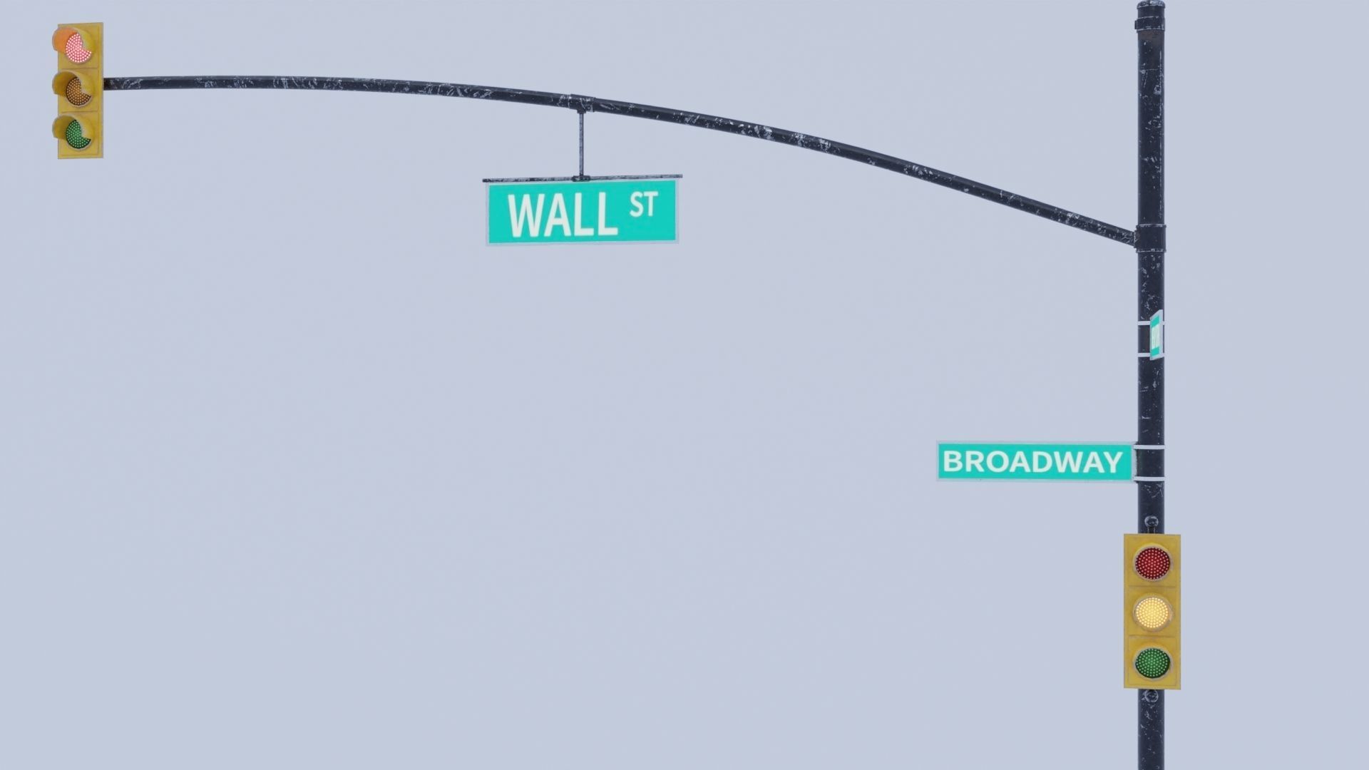 traffic light 3D model_5