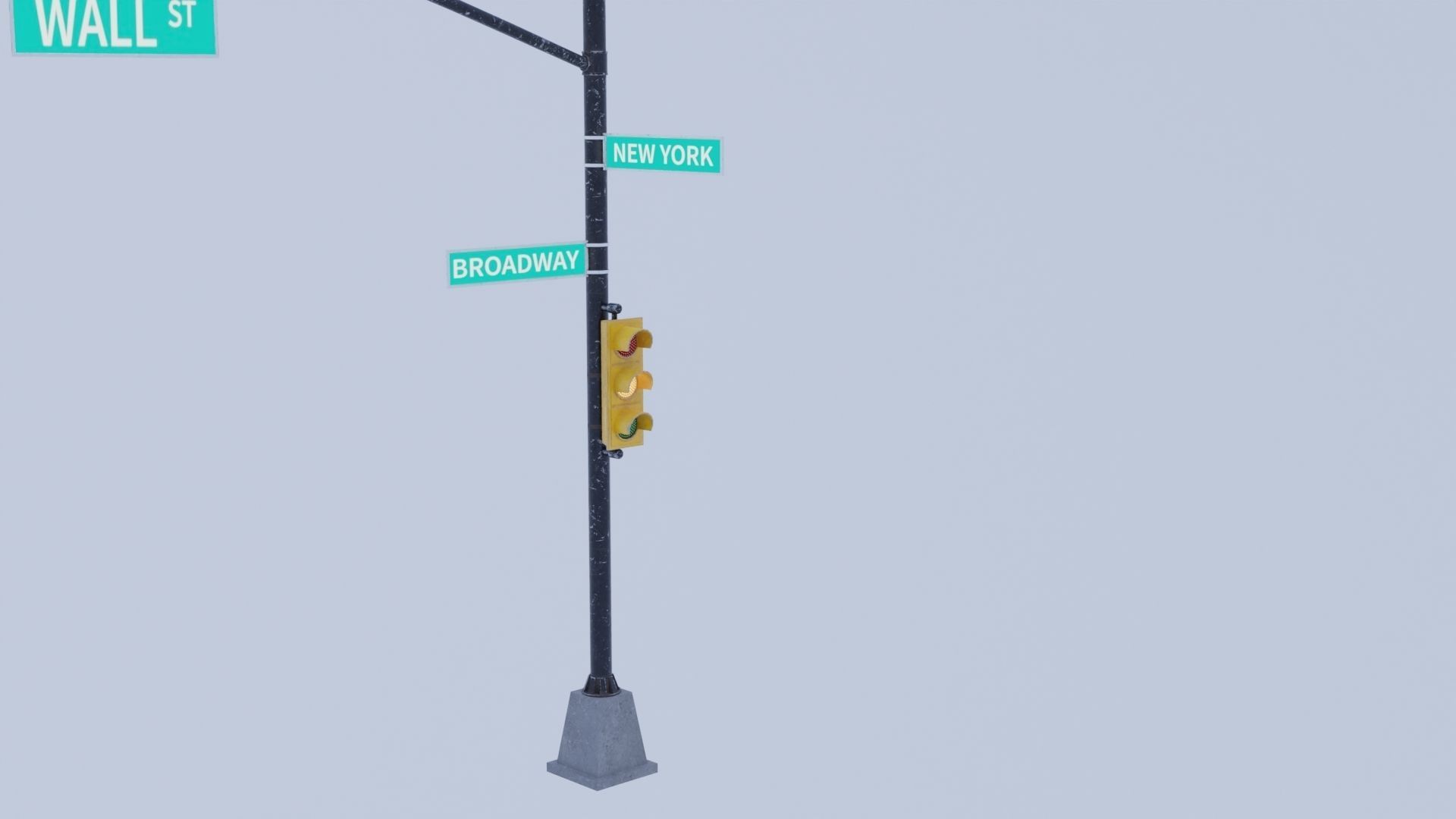 traffic light 3D model_3