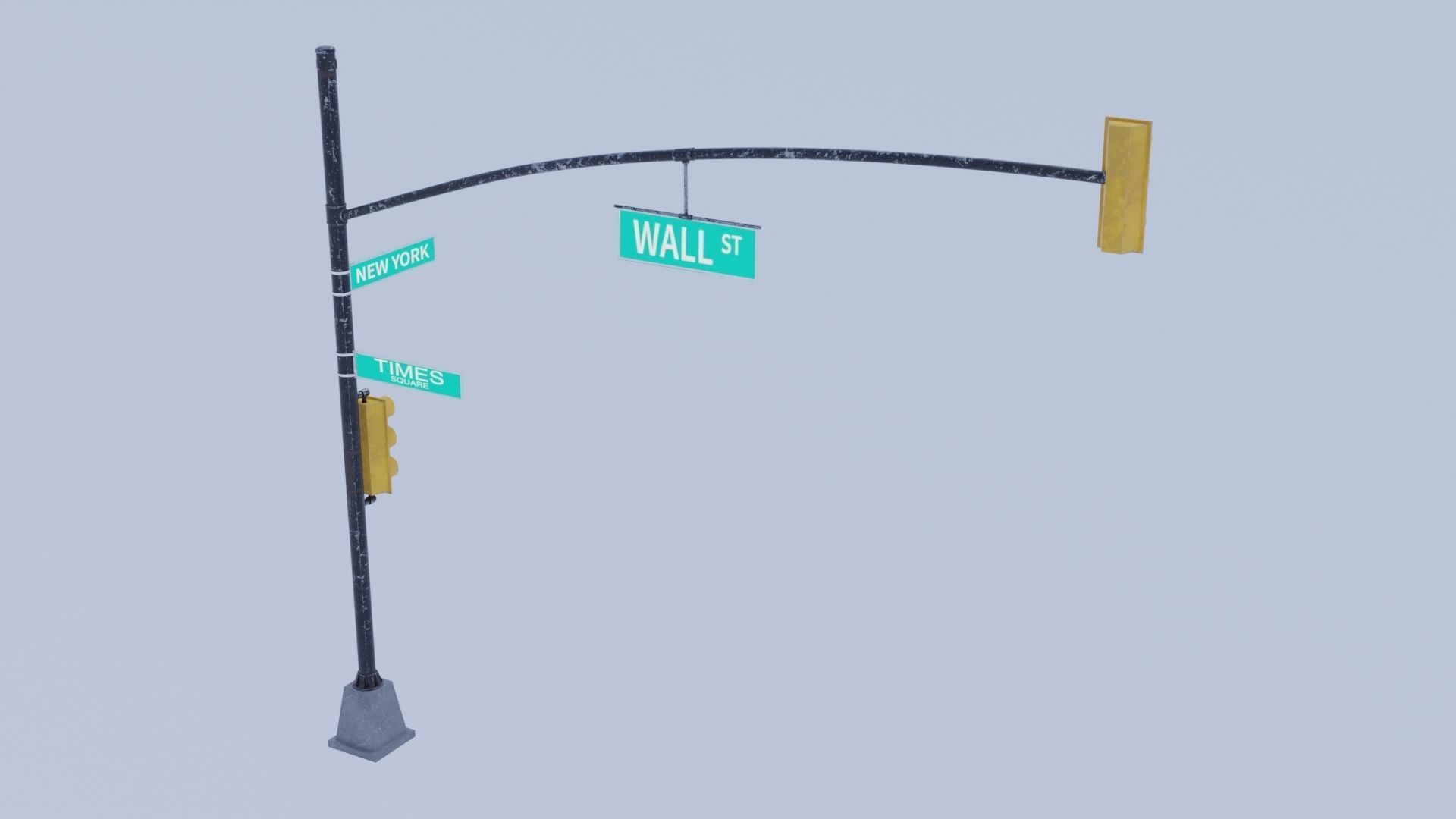 traffic light 3D model_1
