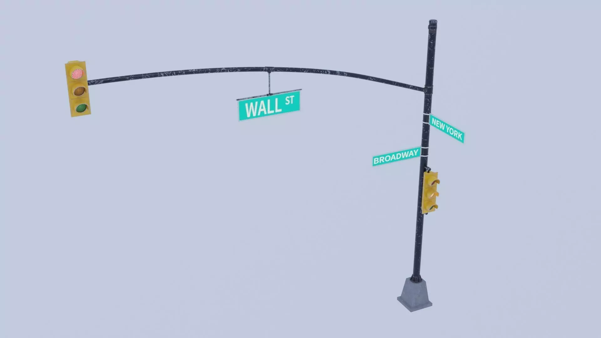 traffic light 3D model_0