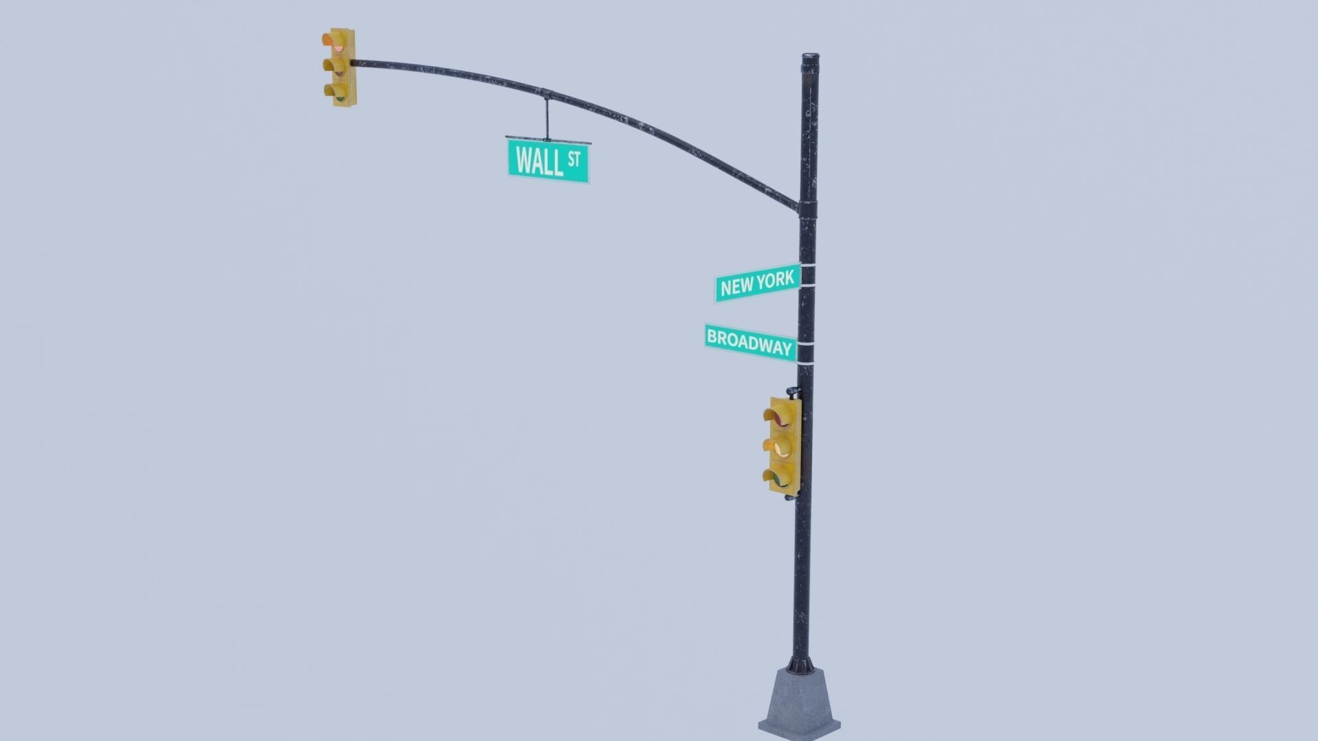 traffic light 3D model_6