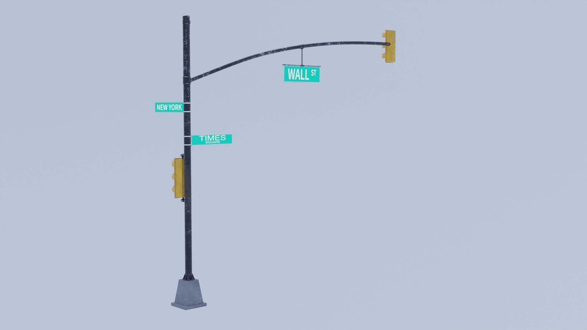 traffic light 3D model_7