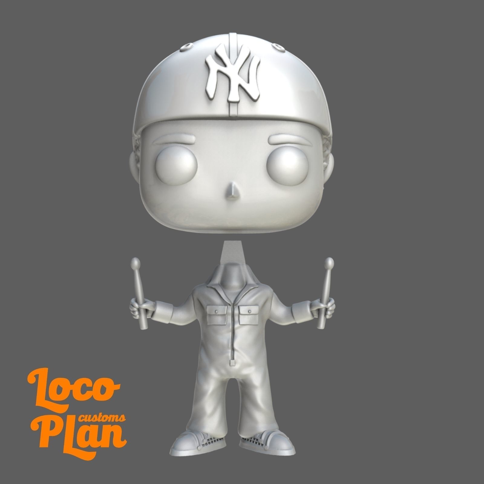 Chad Smith RHCP Custom 3D print model_2