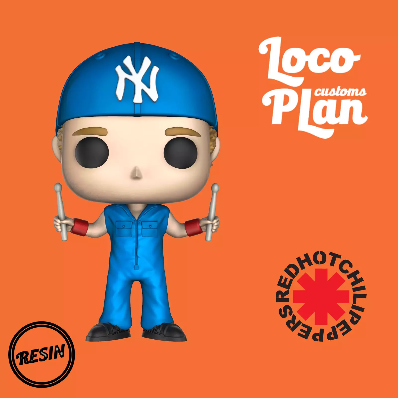 Chad Smith RHCP Custom 3D print model_0