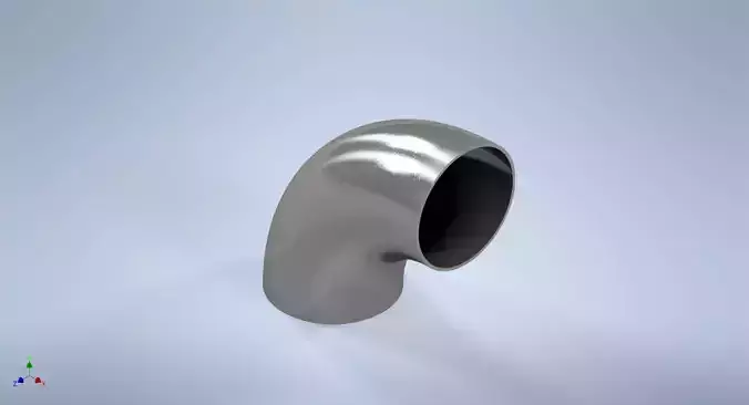 4 inches NPS BW 90 Degrees LR Elbows ASME-ANSI 3D print model