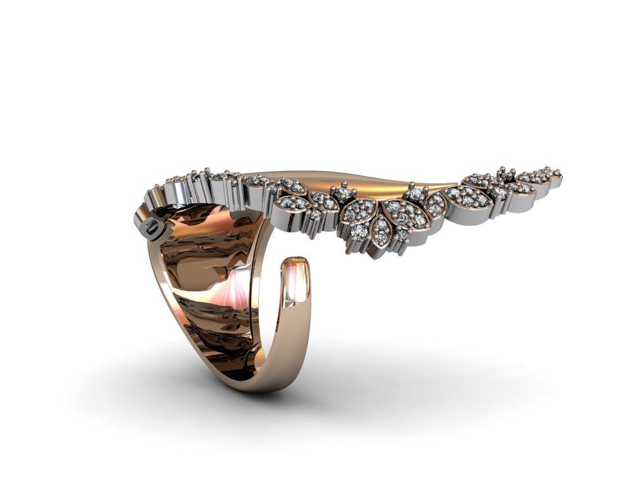 Diamond ring 3D print model  3D print model_1