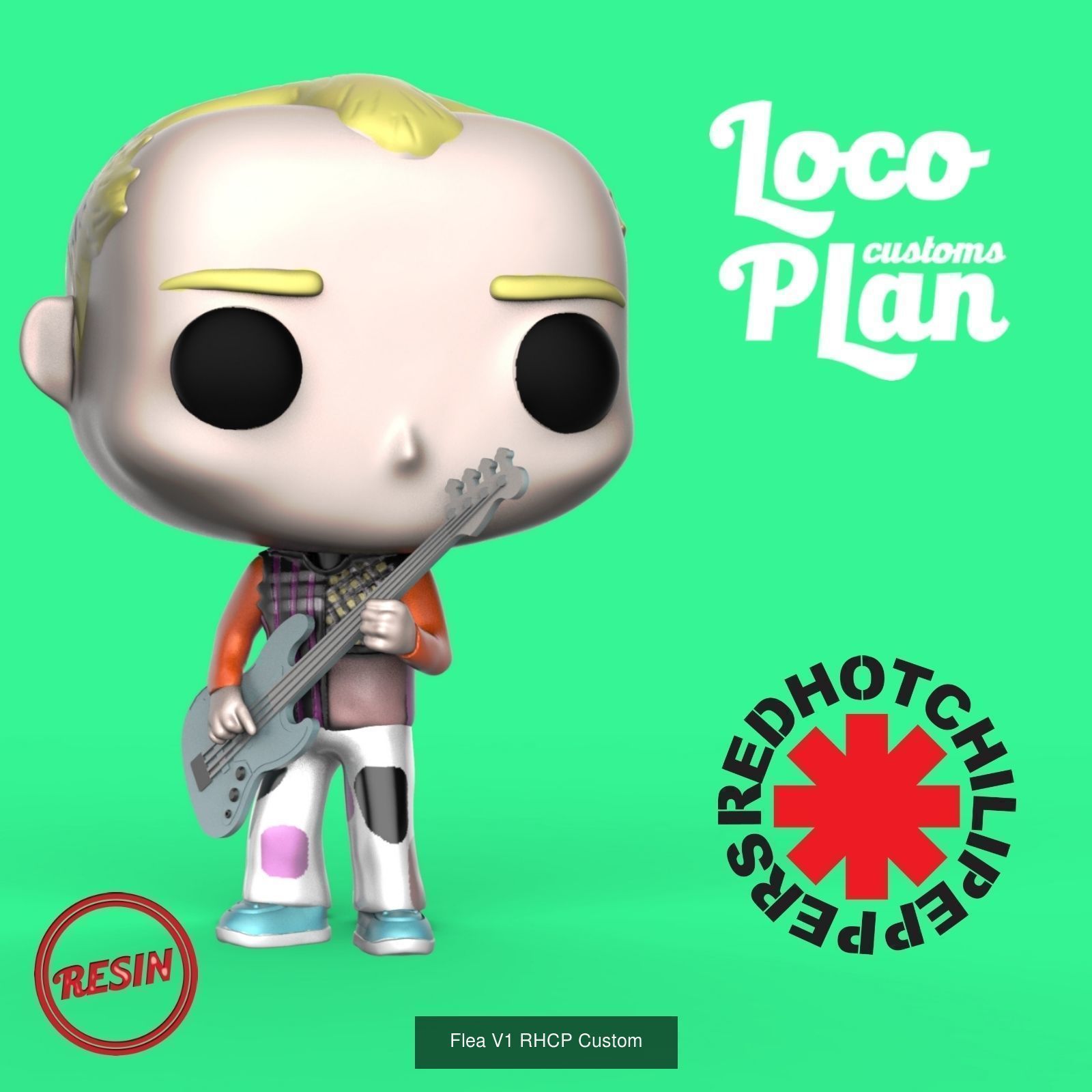 RHCP band custom 3D Model Collection_4