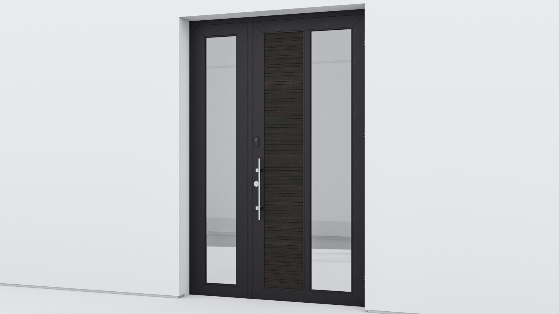 Aluminium door 127 3D model_2