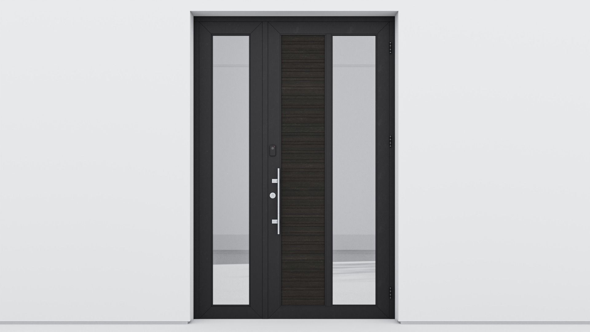 Aluminium door 127 3D model_1