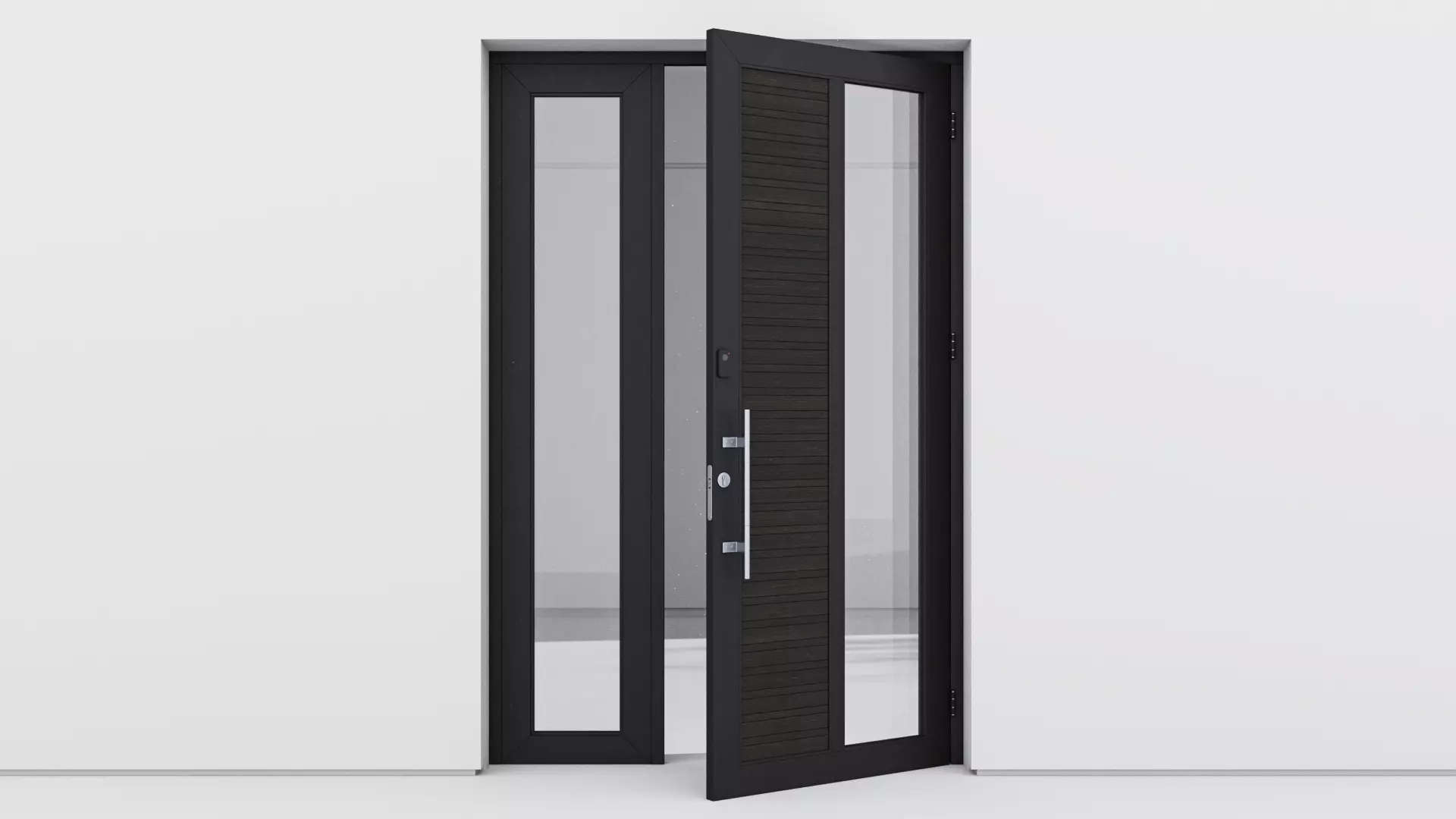 Aluminium door 127 3D model_0