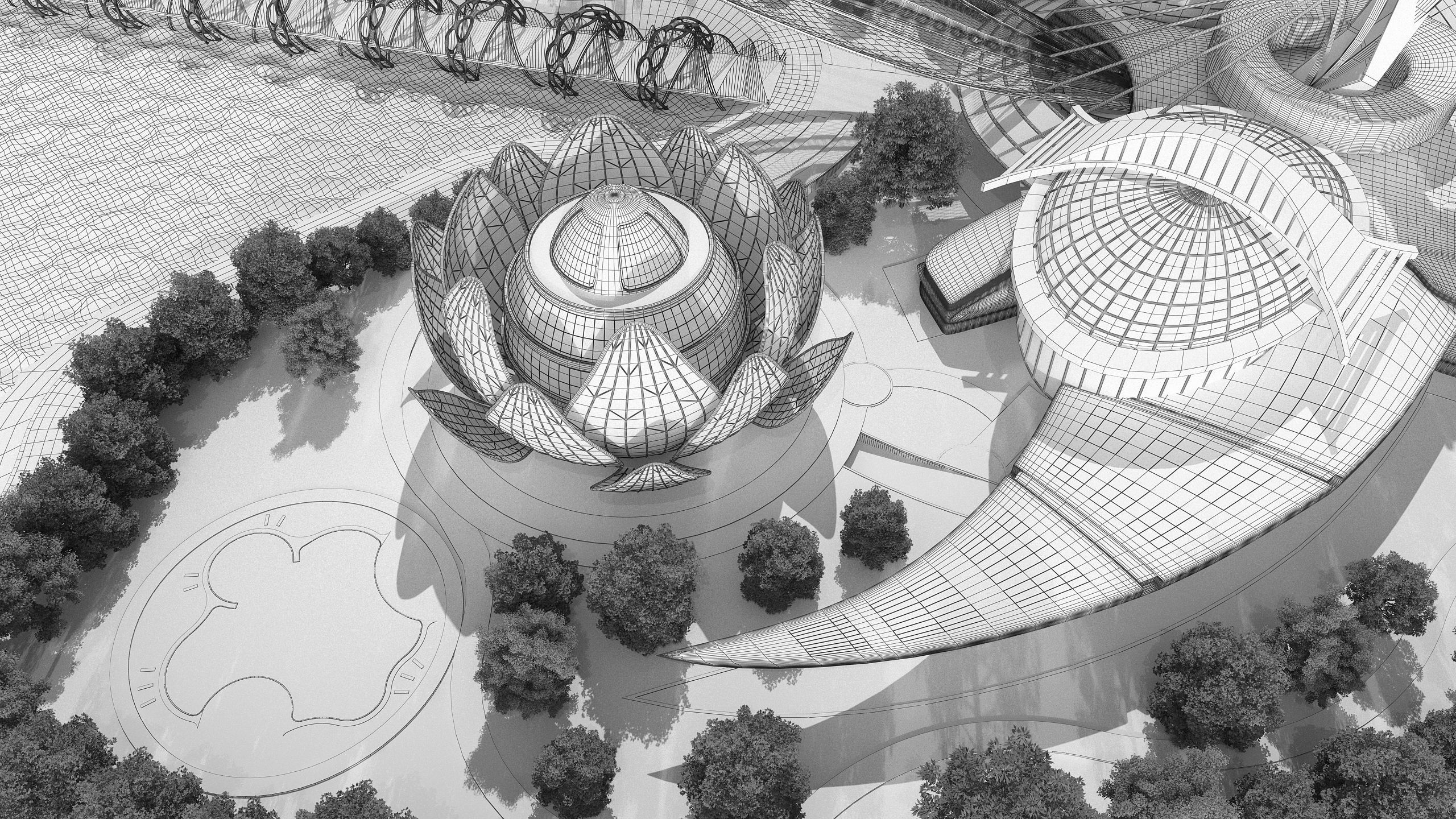 0077 - Future City Island 01 - 2D Drawing - 3D Files 3D model_41