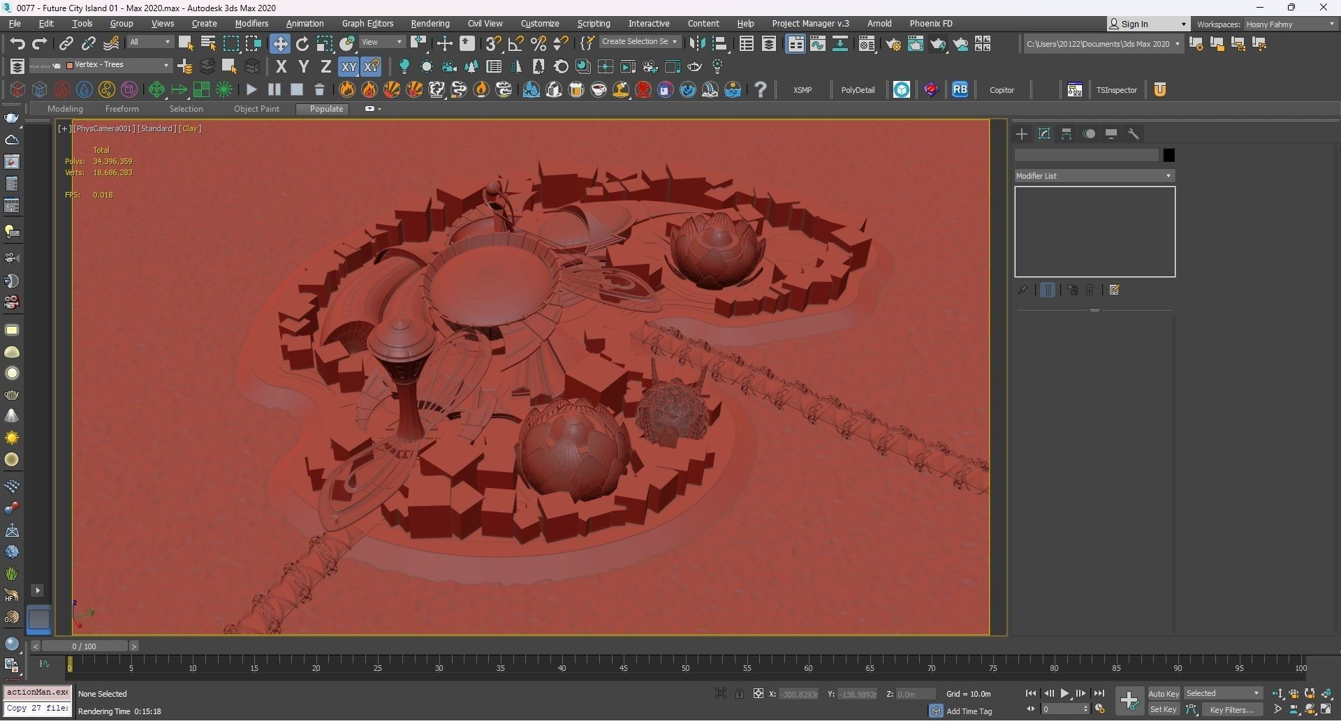 0077 - Future City Island 01 - 2D Drawing - 3D Files 3D model_48