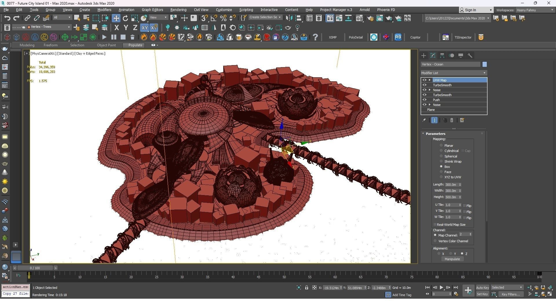 0077 - Future City Island 01 - 2D Drawing - 3D Files 3D model_49