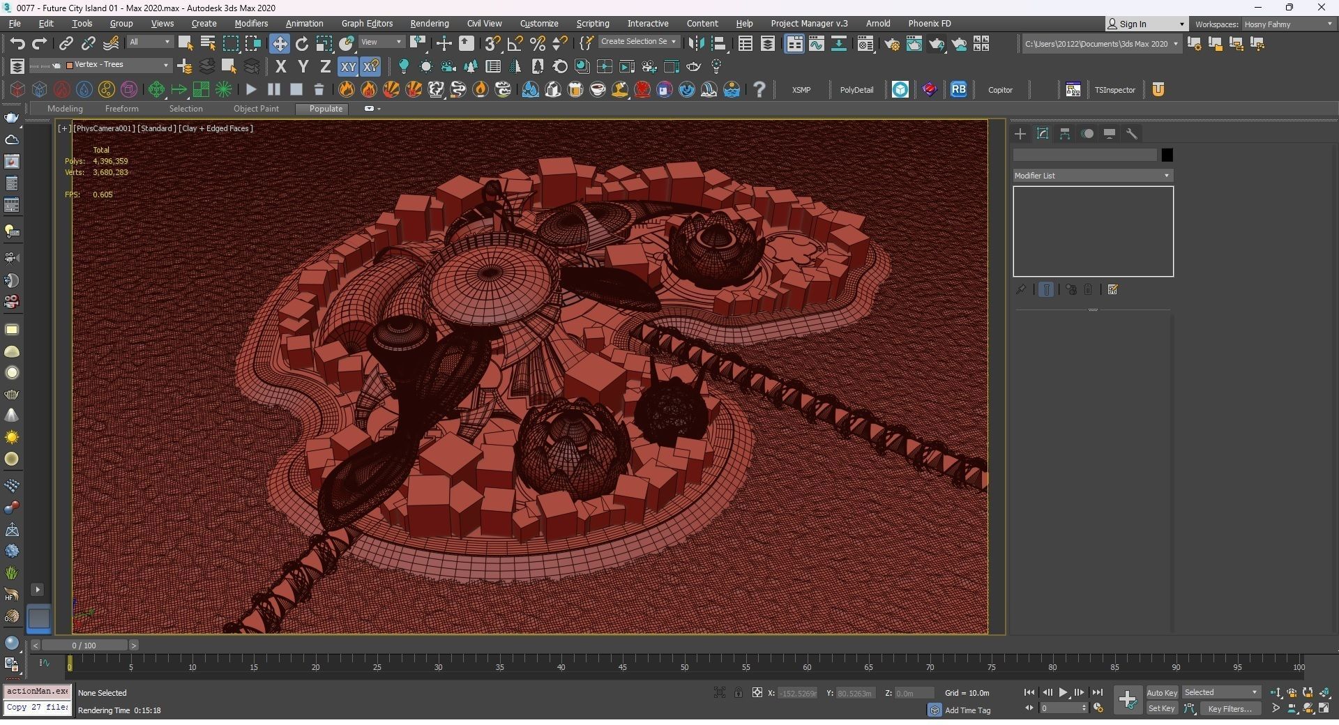 0077 - Future City Island 01 - 2D Drawing - 3D Files 3D model_51